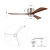 52 Inch Reversible Ceiling Fan with Lights And Remote-The Pop Home - 4 of 4