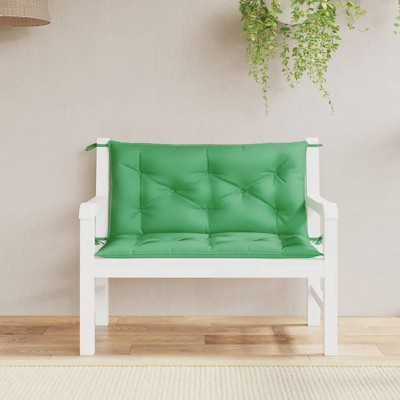 vidaXL Garden Bench Cushions 2pcs Green 39.4"x19.7"x2.8" Oxford Fabric