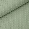 Green Heavyweight No Hooks Required Shower Curtain with Snap in Liner Dotted Waffle Weave Hotel Grade Spa Like Bath Curtain - 4 of 4