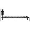 vidaXL Steel Metal Bed Frame with Classic Headboard, Extra Storage Space, Suitable for 76"x79.9" Mattress - 4 of 4