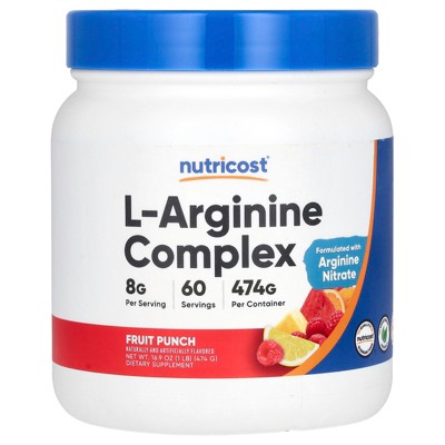 Nutricost L-Arginine Complex, Fruit Punch, 16.9 oz (474 g)