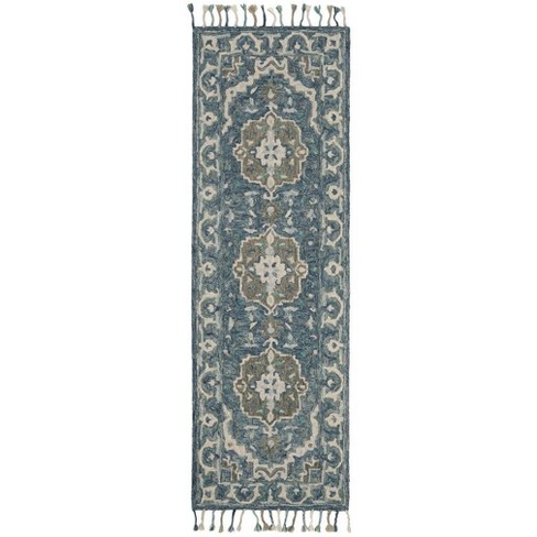 Aspen Apn230 Hand Tufted Area Rug - Dark Blue/grey - 2'3