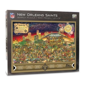 NFL New Orleans Saints Joe Journeyman Seek and Find Puzzle - 500pc - 1 of 4