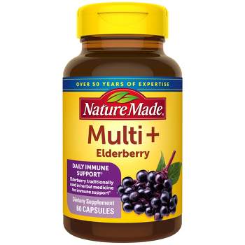 Nature Made Multi Plus Elderberry Multivitamin Capsules - 60ct