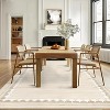 Washable Area Rugs Living Room Rug Scalloped Border Rug for Bedroom Large Rugs for Kids Room Modern Stain Resistant Indoor Carpet - 2 of 4