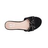 GC Shoes Rihanna Knotted Embellished Lucite Slide Flat Sandals - 4 of 4