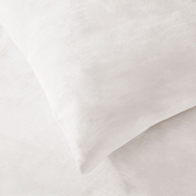 Natural Linen Queen Duvet Cover Set with Pillow Shams