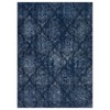 Machine Washable Lightweight Area Rugs, Boho Botanical Floral Throw Carpet Soft Non-Slip Indoor Floor Mat for Bedroom, Living Room, Kitchen - 2 of 4