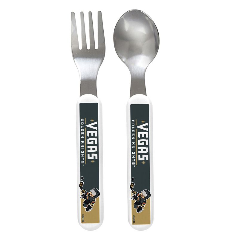 BabyFanatic Team Logo Fork And Spoon Pack - NHL Vegas Golden Knights, 1 of 4