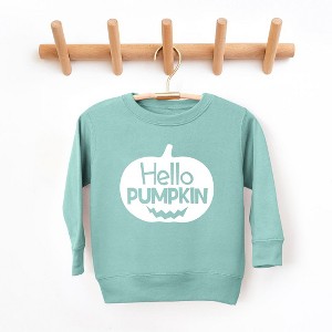 The Juniper Shop Hello Pumpkin Face Toddler Graphic Sweatshirt - 1 of 3