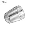 Unique Bargains Copper Finger Protector DIY Craft Embroidery Sewing Thimble 2 Pcs - 3 of 4