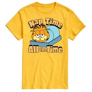 Men's - Garfield - Nap Time All The Time Short Sleeve Graphic T-Shirt - 1 of 4