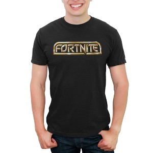 Men's Fortnite Retro Gold Logo T-Shirt - 1 of 4