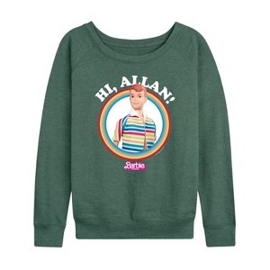 Women's - Barbie - Hi Allan Lightweight French Terry Wide Neck Long Sleeve Shirt - 1 of 4