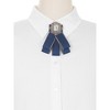 INSPIRE CHIC Women's Rhinestone Ribbon Brooch Pre-Tied Bow Tie 1 PCS - 4 of 4