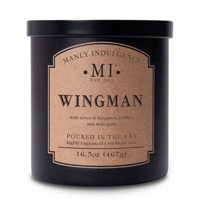 Manly Indulgence Black Soy Wax Jar Candle, 16.5oz