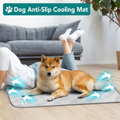 Large Light Grey Waterproof Cooling Mat for Dogs