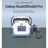 Dexnor Rugged Bumper Case for Samsung Galaxy Buds3 Pro and Buds3 (2024) Cases with Secure Lock, Clear Cover with Carabiner & Keyring - 2 of 3
