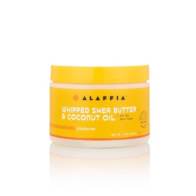 Alaffia Whipped Shea Butter & Coconut Oil Body Lotion - Unscented - 4 ...