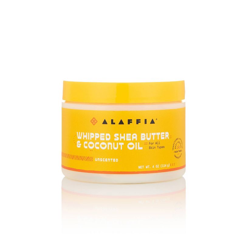 Alaffia Whipped Shea Butter &#38; Coconut Oil Body Lotion - Unscented - 4 fl oz, 1 of 12