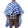Unique Bargains Fashion Hair Cutting Cape 60.24"x54.72" Blue White 1 Pc - 2 of 4