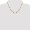 Black Bow Jewelry 2.75mm 14k Yellow Gold Solid Light Diamond Cut Rope Chain Necklace - 2 of 4