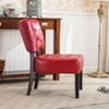 CENGHU Blended Leather Tufted Accent Chair, Living Room Chair with Oversized Seating - 2 of 4