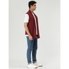 Lars Amadeus Men's Casual Open Front Sleeveless Irregular Hem Cardigan Vest - 4 of 4