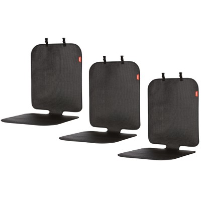 Image of Diono Grip It Car Seat Protector 3-Pack for Car Seat, Crash Tested, Anti Slip, Water Resistant, Black
