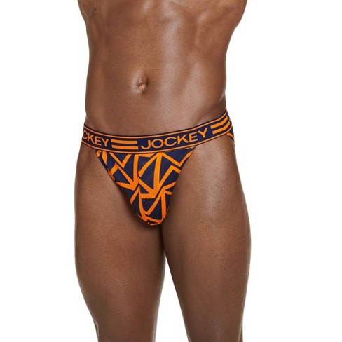 Jockey Mens Active Mesh String Bikini Underwear String Bikinis Nylon Xl Icy  Orange Print : Target