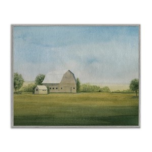 Stupell Industries Vast Rural Barn Landscape Framed Giclee Art - 1 of 4