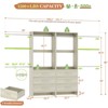 Aheaplus Set of 2 Closet System with 6 Drawers and 6 Hanging Rods, Adjustable Clothes Organizer - 4 of 4