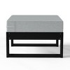 WestinTrends Montara Outdoor HDPE Patio Ottoman with Waterproof Olefin Cushions - 4 of 4