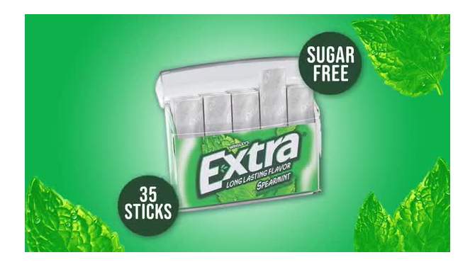 Extra Spearmint Sugarfree Gum - 35ct, 2 of 10, play video