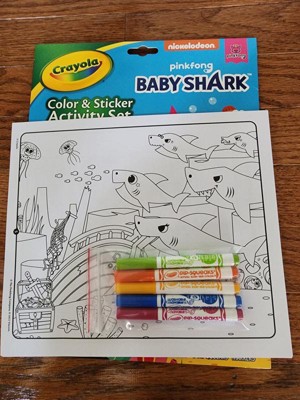 Crayola Baby Shark Color & Sticker Activity Set : Target