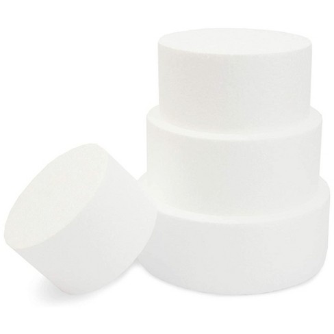 White Foam Cones for Crafts, 4 Assorted Sizes (2.3-6 in, 16 Pack)