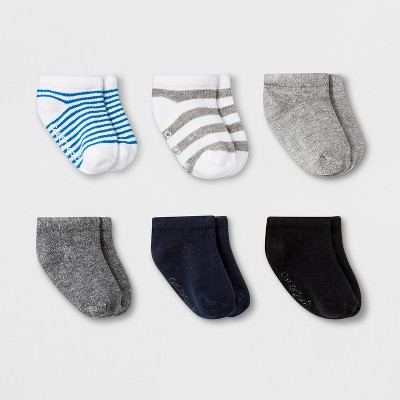 gray baby socks