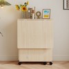 FUFU&GAGA Versatile Foldable Table with Stools - Space - saving and Mobile Furniture Solution - 2 of 4