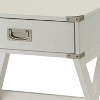 Vynxaria Red 1-Drawer End Table - Rustic Charm with Sturdy Design - 4 of 4