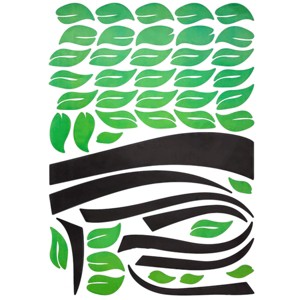 Slickblue Nature-Themed Delightful Tree Wall Decals Stylish Peel and Stick Vinyl Stickers 19.5" x 27" - 1 of 3