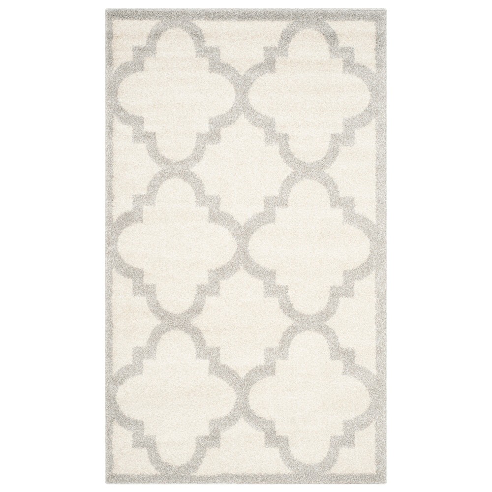 3'X5' Amherst Geometric Outdoor Rug Beige/Light Gray - Safavieh