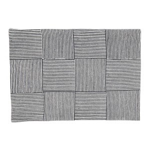 Saro Lifestyle Artisan Block Print Placemat (Set of 4), Blue, 14"x20" - 1 of 4