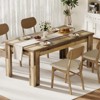 63″ Farmhouse Rectangular Dining Table for 4–6, 1.18″ Thick MDF Wood Kitchen & Dining Room Table for Apartment/Small Space with 300 lb Load Capacity - 2 of 4