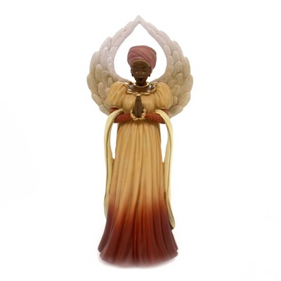 Black Art 10.0" Serenity Angel Orange Prayer Heavenly Legacy  -  Decorative Figurines