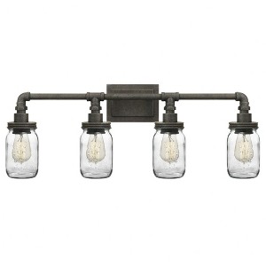 Quoizel Lighting Squire 4 - Light Vanity in  Rustic Black - 1 of 4