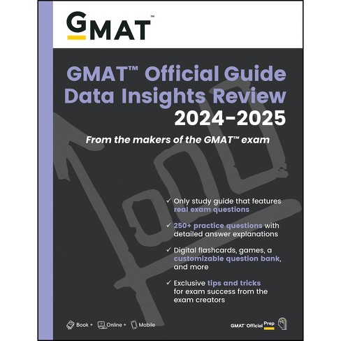 GMAT Official Guide Data Insights Review 2024-2025: Book + Online Question  Bank - (Paperback)