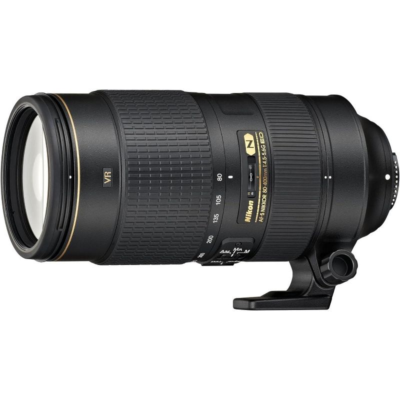 Nikon AF-S FX NIKKOR 80-400mm f.4.5-5.6G ED Vibration Reduction Zoom Lens with Auto Focus for Nikon DSLR Cameras, 1 of 4