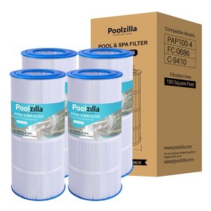 Poolzilla Replacement Pool Filter for Pentair CC100, CCRP100, PAP100, PAP100-4, Unicel C-9410, R173215, Filbur FC-0686, 59054200, 160316 - 1 of 4