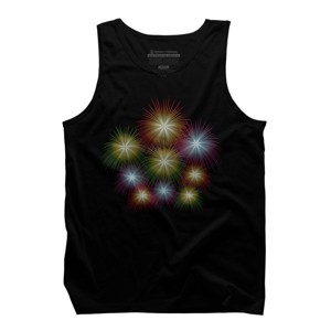 Men's Design By Humans July 4th Fireworks Display By  Tank Top - 1 of 2