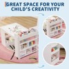 49" Kids Art Table,Large Kids Craft Table with 2 Chairs, Multi-Functional Art Desk with Storage Shelves for Children Room,Kindergarten,Playroom,School - 4 of 4